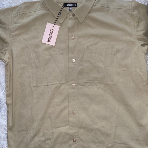 Misguided ladies size 12 long sleeve button down new - Picture 4 of 4